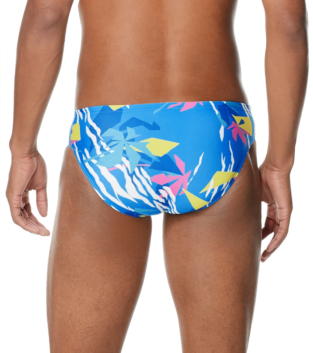  Speedo Vibe Men's Printed One Brief Swimsuit Palm Triangle