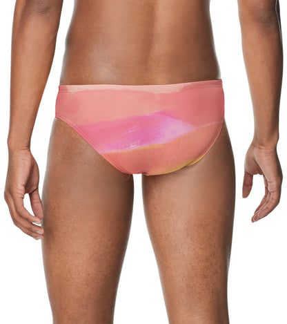  Speedo Vibe Men's Printed One Brief Swimsuit Amazing Sunset