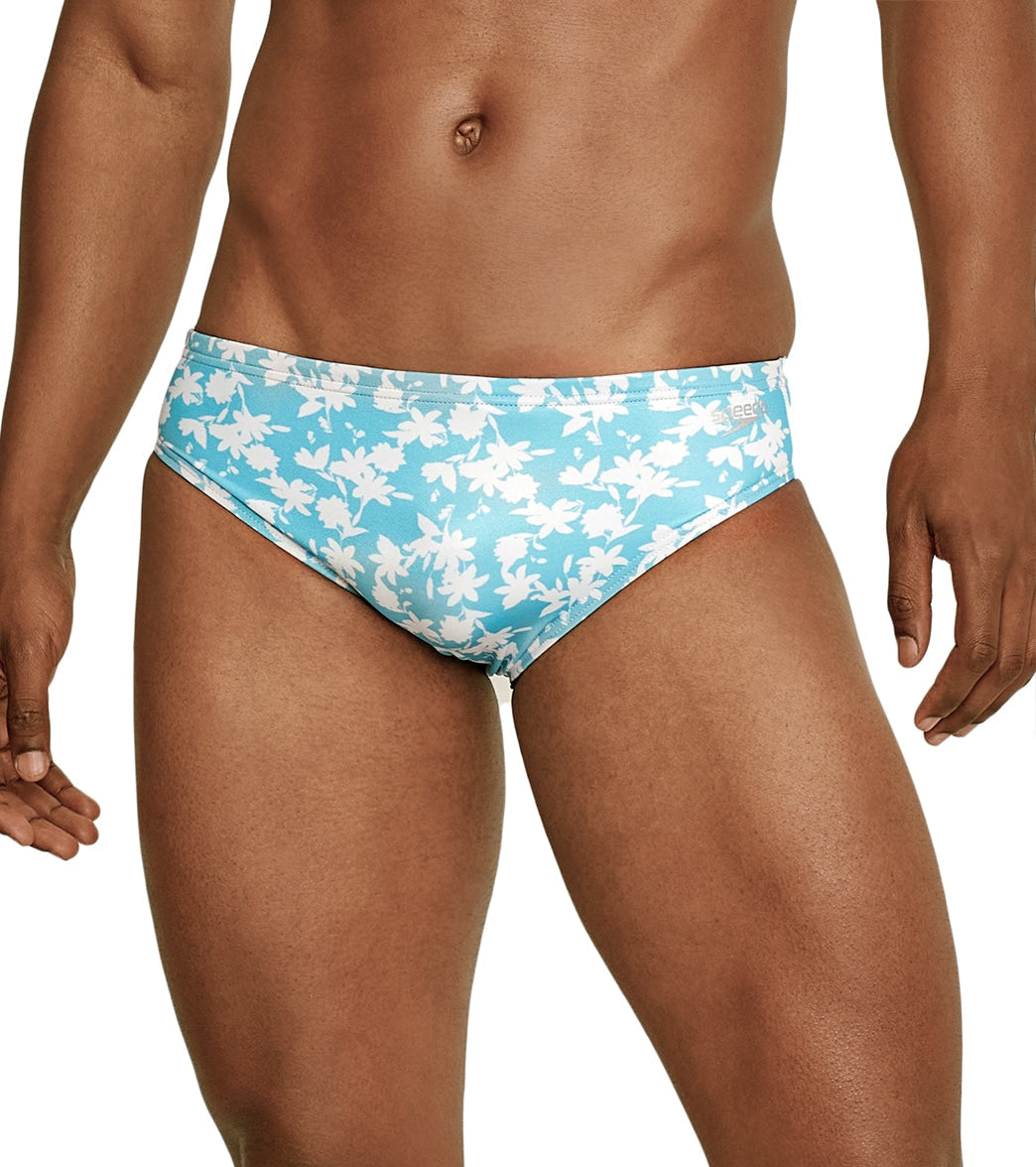  Speedo Vibe Men's Printed One Brief Swimsuit Darling Ditsy
