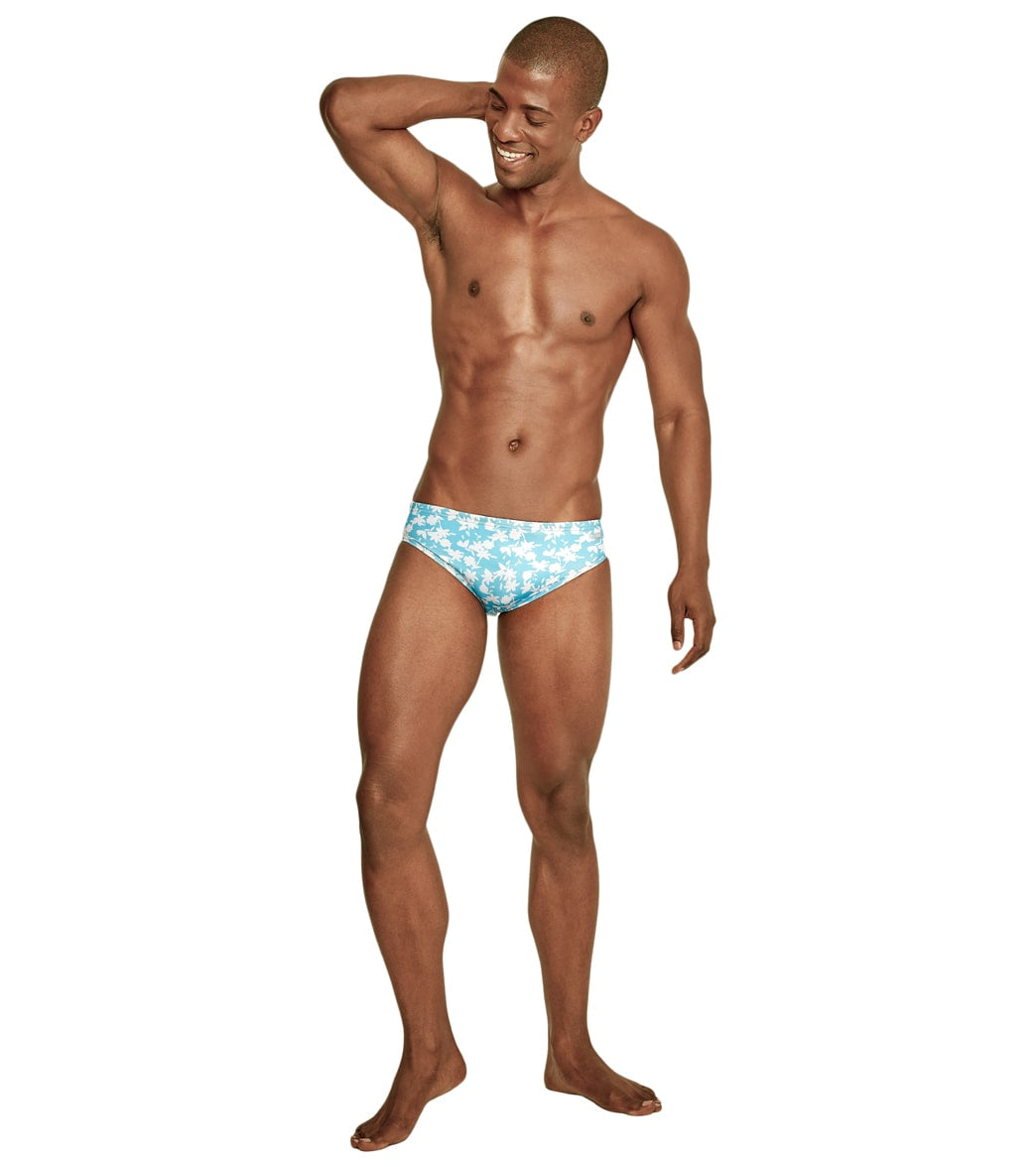 Speedo Vibe Men's Printed One Brief Swimsuit Darling Ditsy
