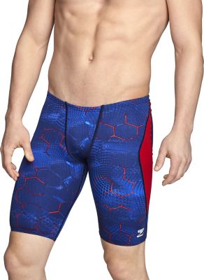  SPEEDO Men's Emerging Force Jammer Swimsuit(Speedo Vapor Flame Jammer)