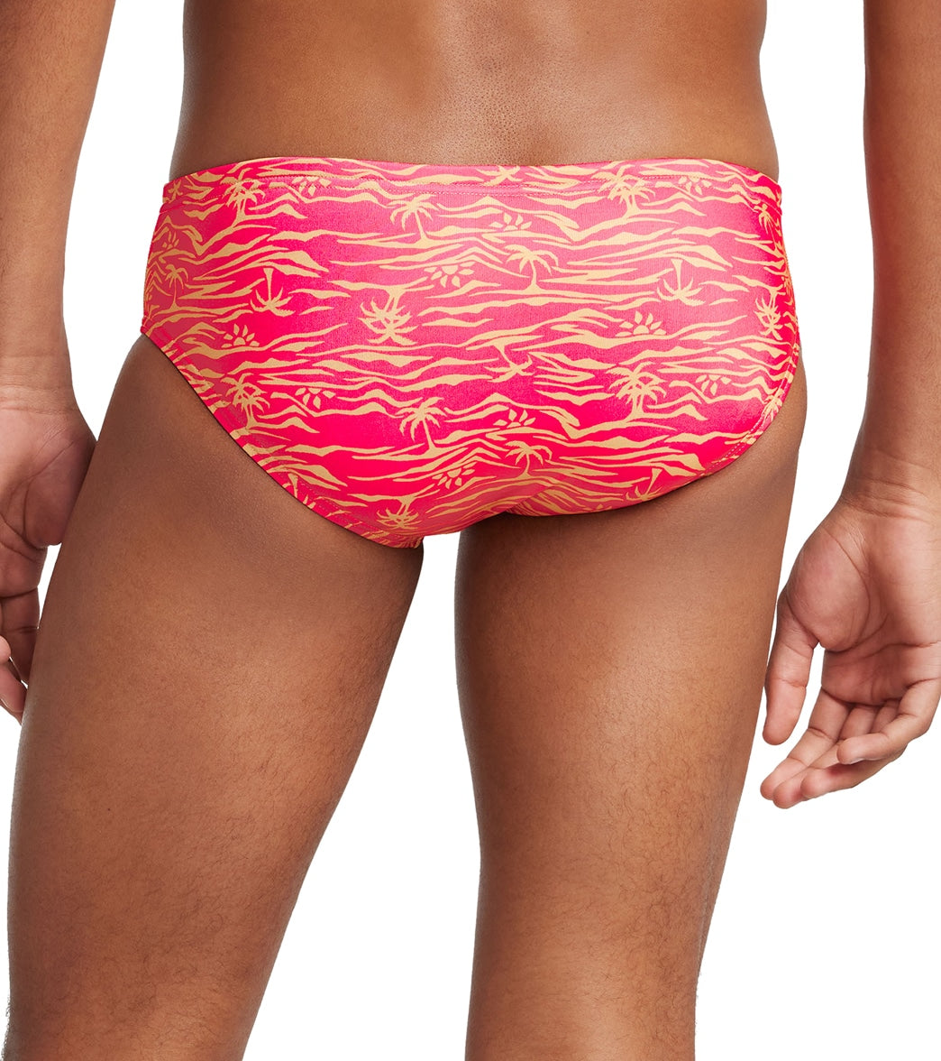  Speedo Vibe Men's Printed One Brief Swimsuit Beach You To It