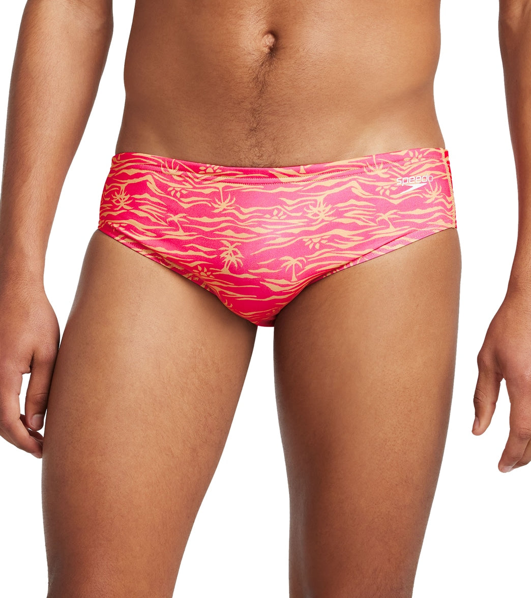  Speedo Vibe Men's Printed One Brief Swimsuit Beach You To It