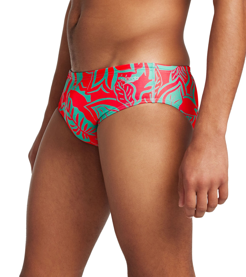  Speedo Vibe Men's Printed One Brief Swimsuit Exploded Floral