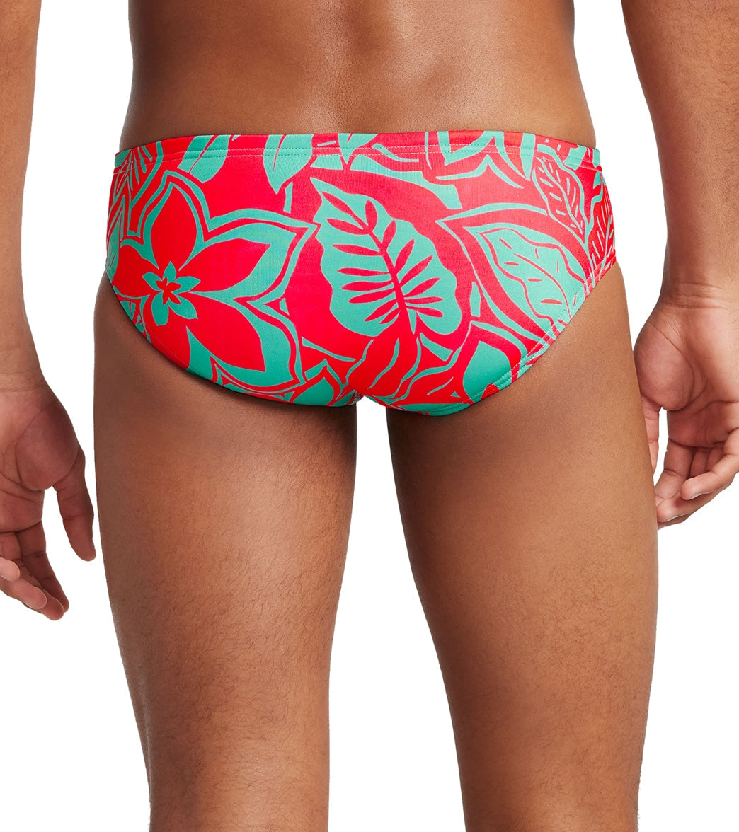  Speedo Vibe Men's Printed One Brief Swimsuit Exploded Floral
