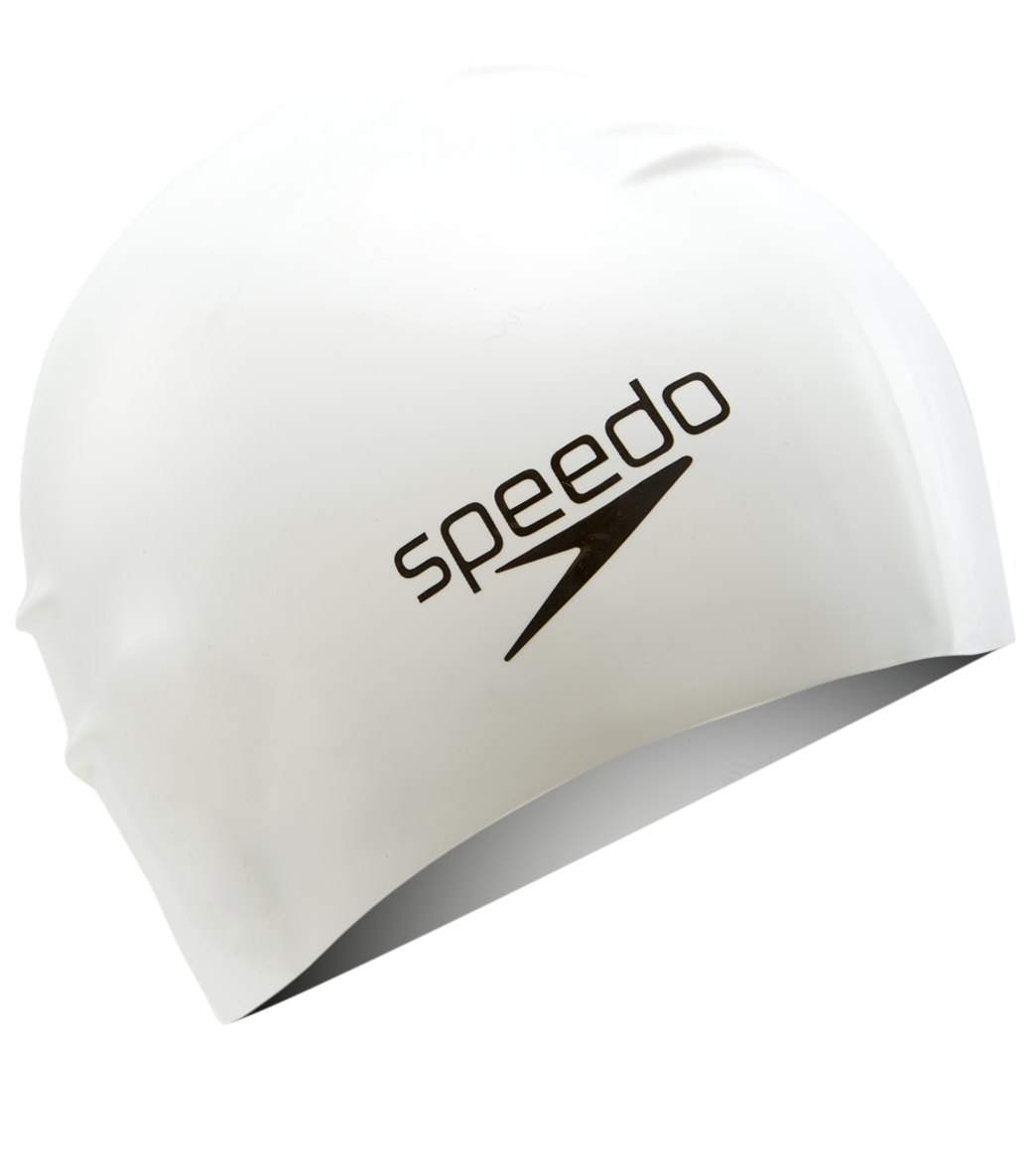  Speedo Long Hair Silicone Swim Cap