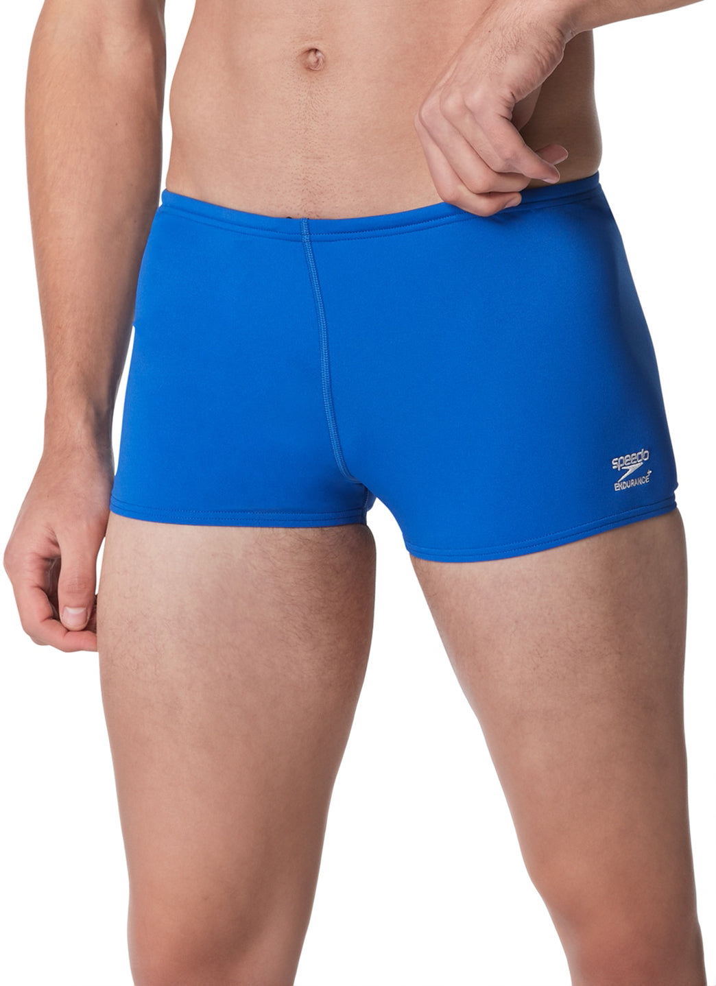  Speedo Men's Solid Endurance+ Square Leg Swimsuit