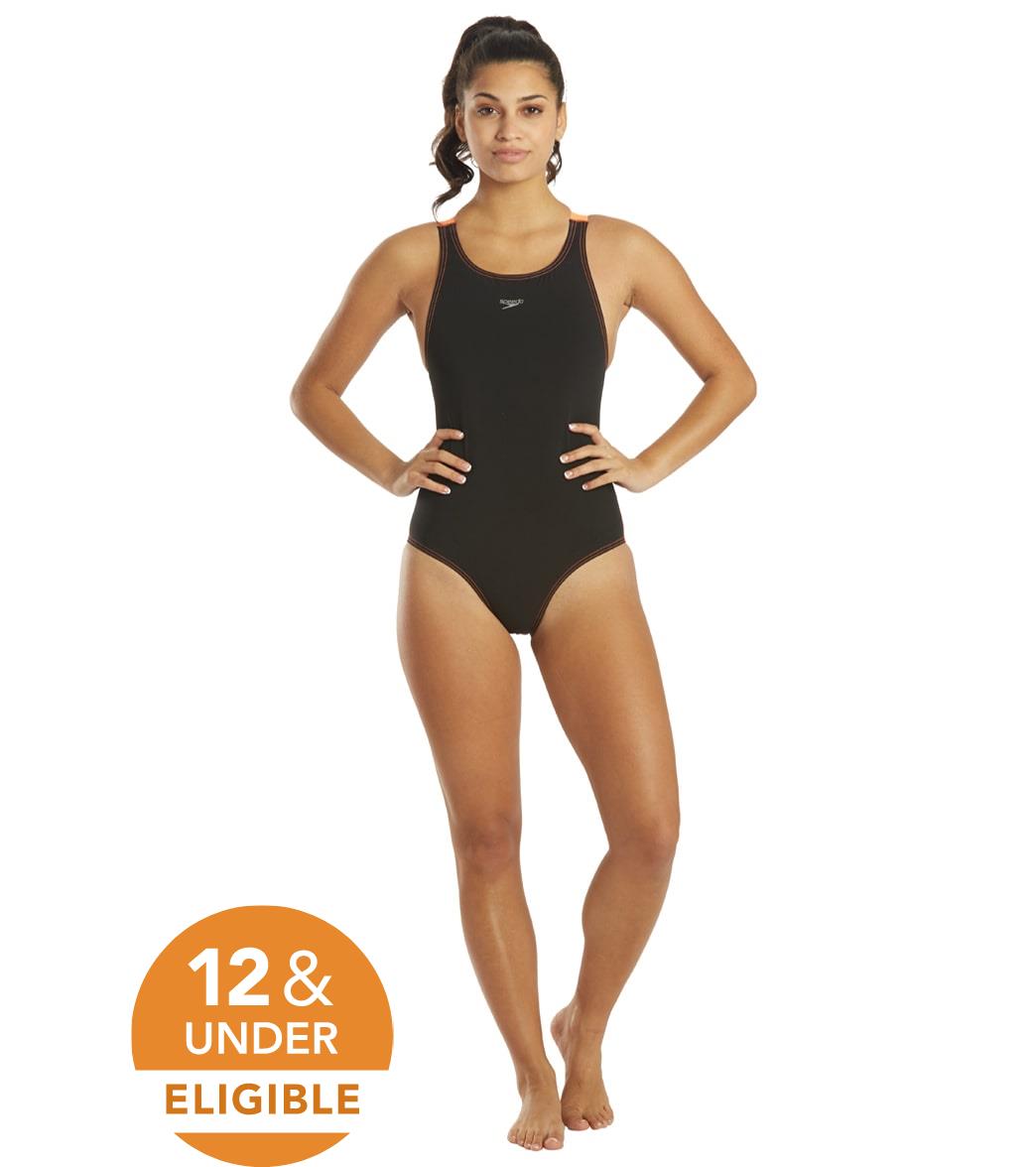  Speedo Women's LZR Racer Pro Recordbreaker With Comfort Strap Tech Suit Swimsuit