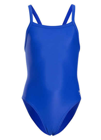  Speedo PowerFLEX Eco Solid Flyback Youth Swimsuit