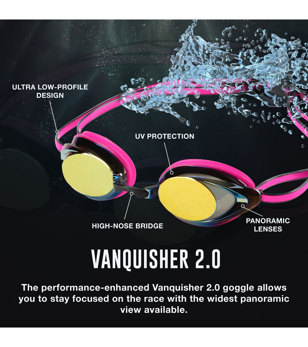  Speedo Women's Vanquisher 2.0 Mirrored Goggle