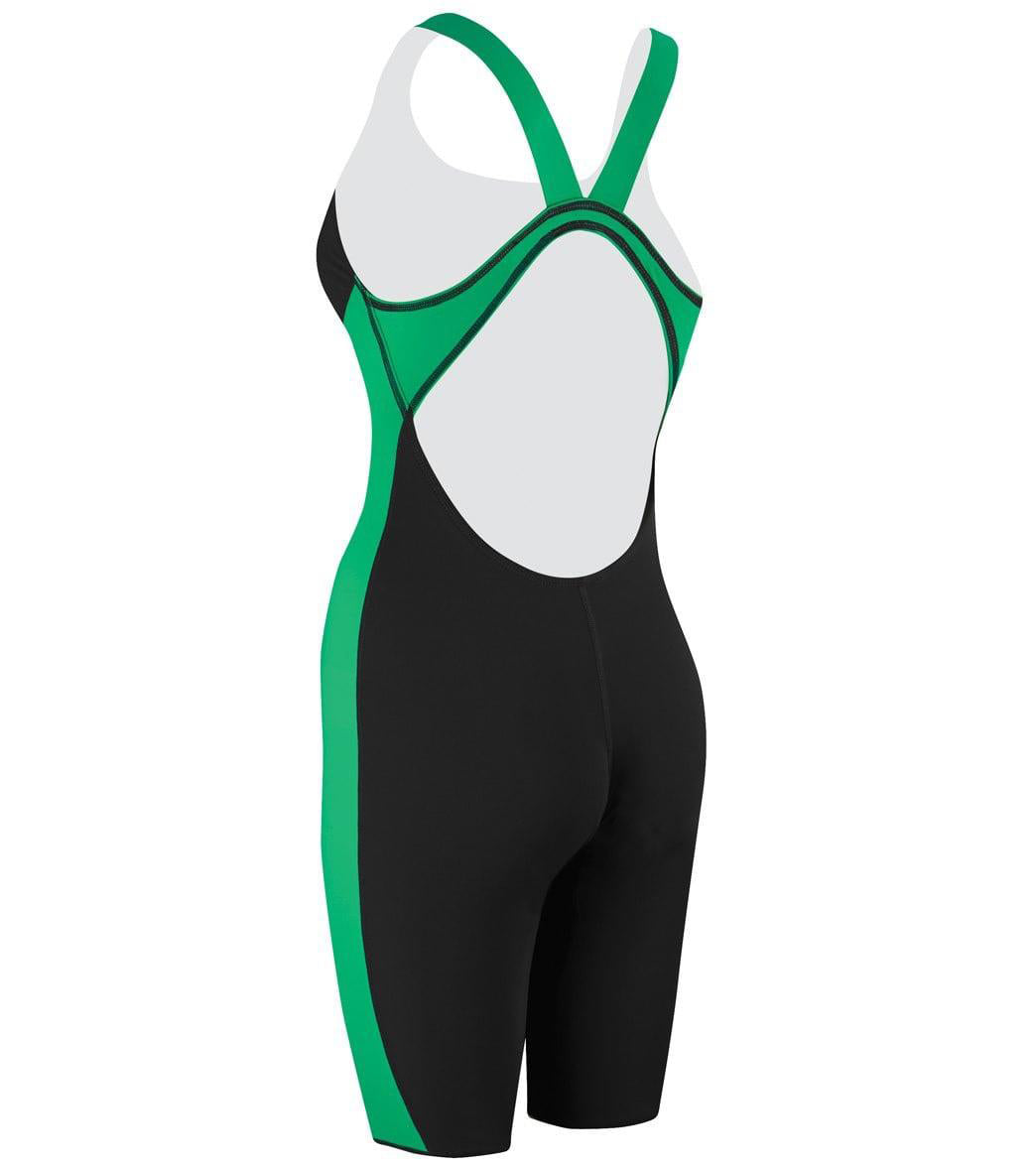  Speedo Girl's Powerplus Kneeskin Tech Suit Swimsuit