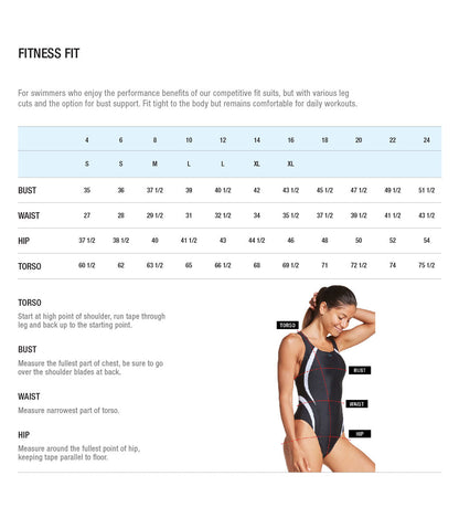  Speedo Women's Chlorine Resistant Quantum Fusion Splice One Piece Swimsuit