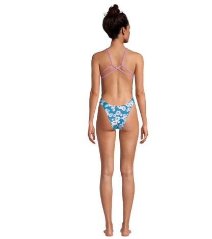  Speedo Women's Printed Back One Piece Swimsuit