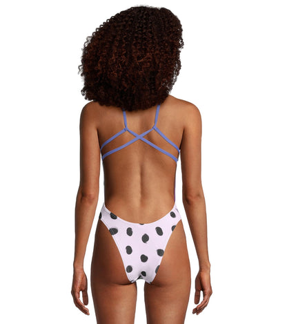  Speedo Women's Printed Back One Piece Swimsuit