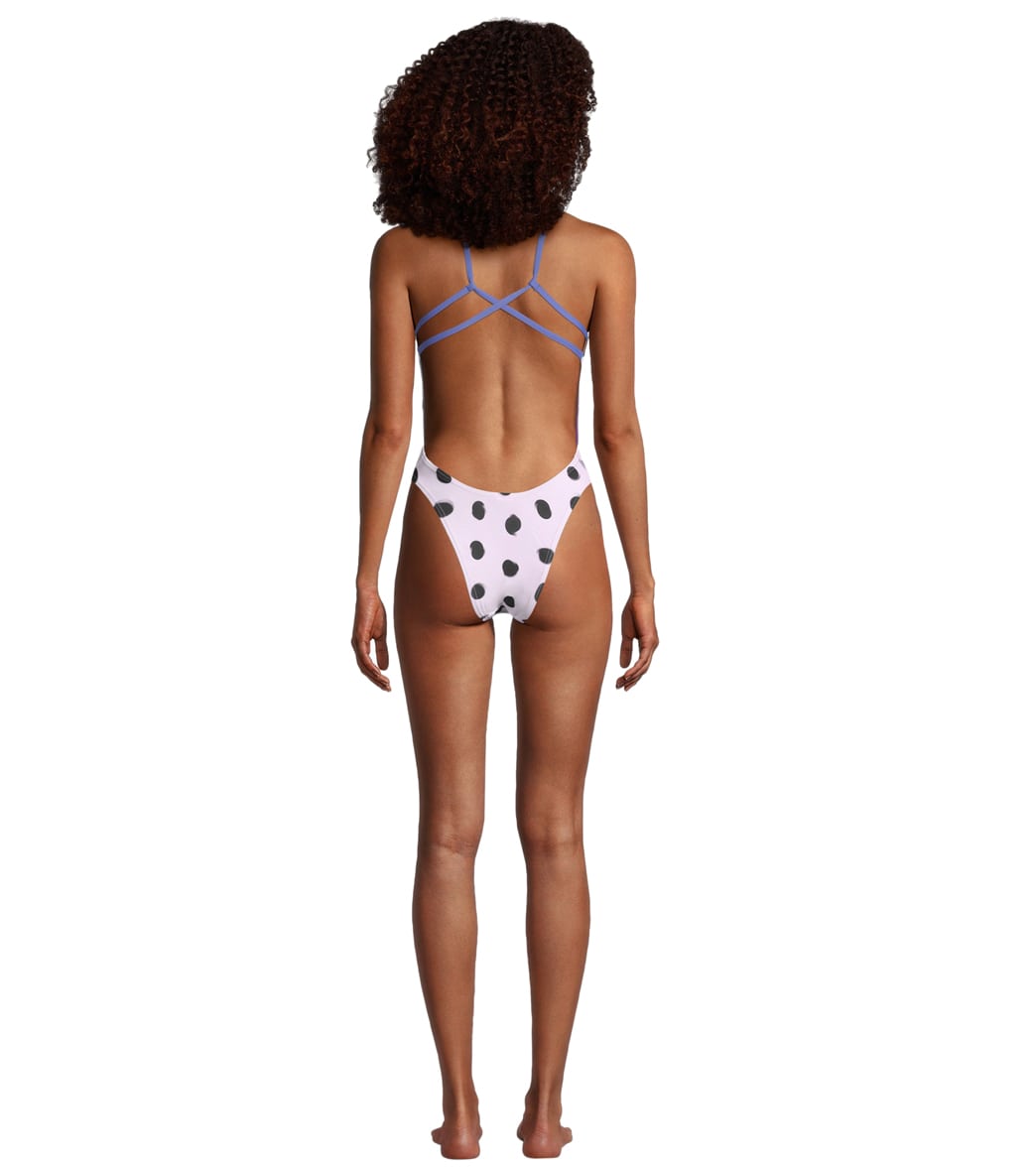 Speedo Women's Printed Back One Piece Swimsuit