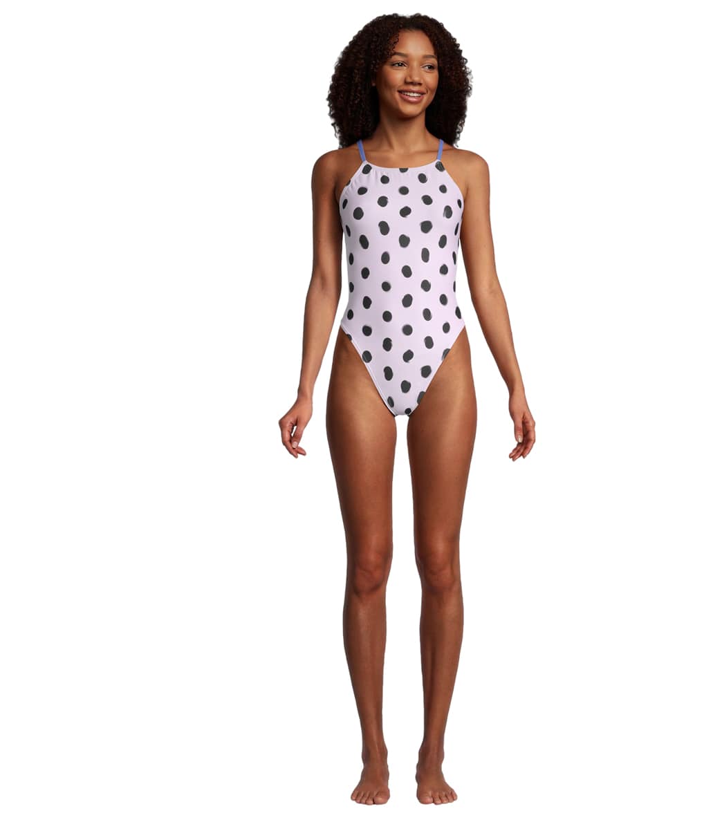  Speedo Women's Printed Back One Piece Swimsuit