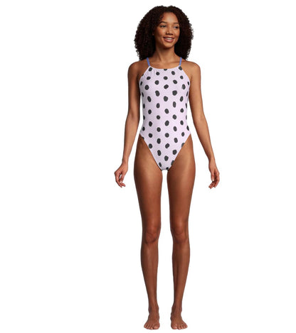  Speedo Women's Printed Back One Piece Swimsuit