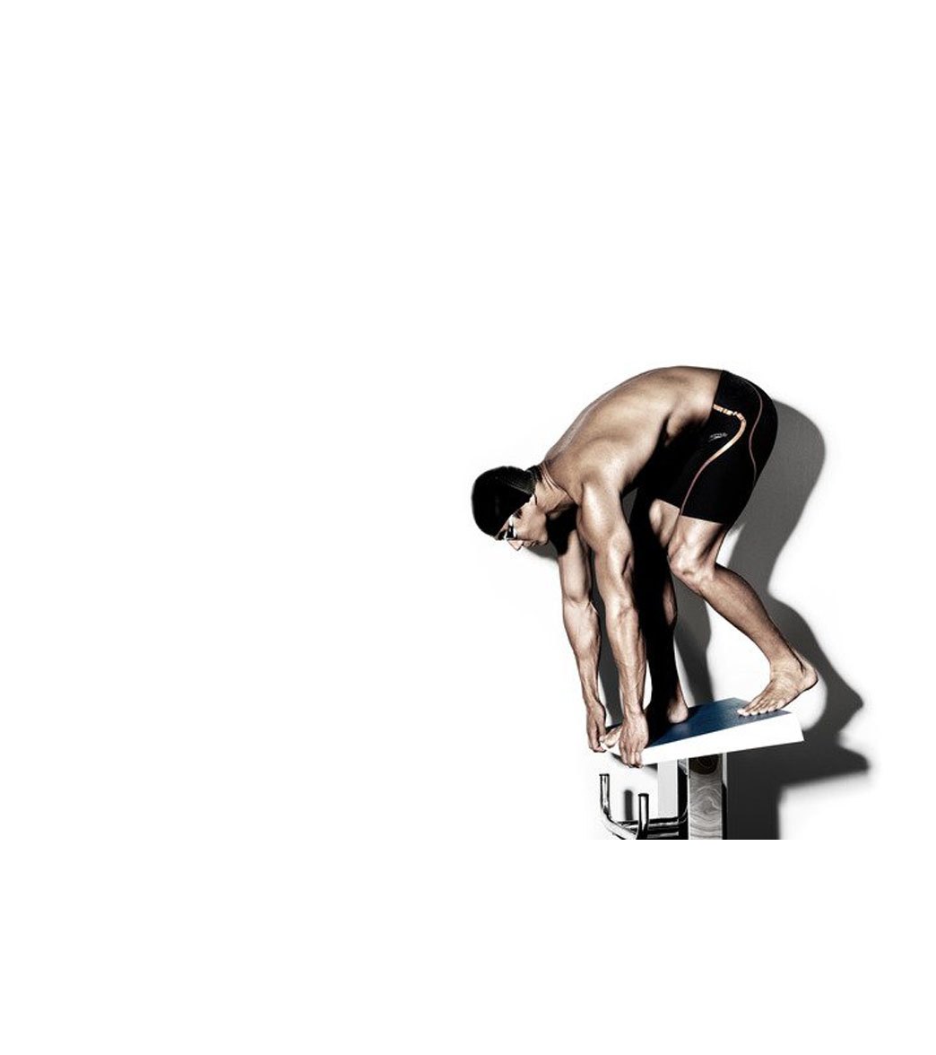  Speedo Men's LZR Pure Intent High Waist Jammer Tech Suit Swimsuit