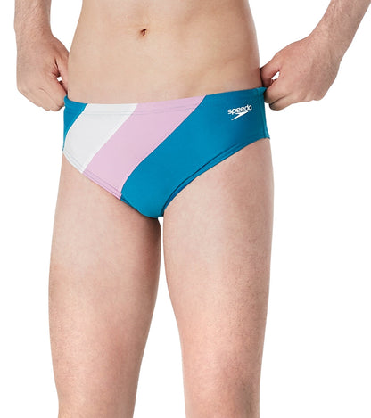  Speedo Vibe Men's Color Blocked One Brief Swimsuit