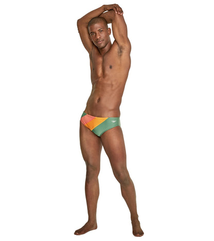  Speedo Vibe Men's Color Blocked One Brief Swimsuit