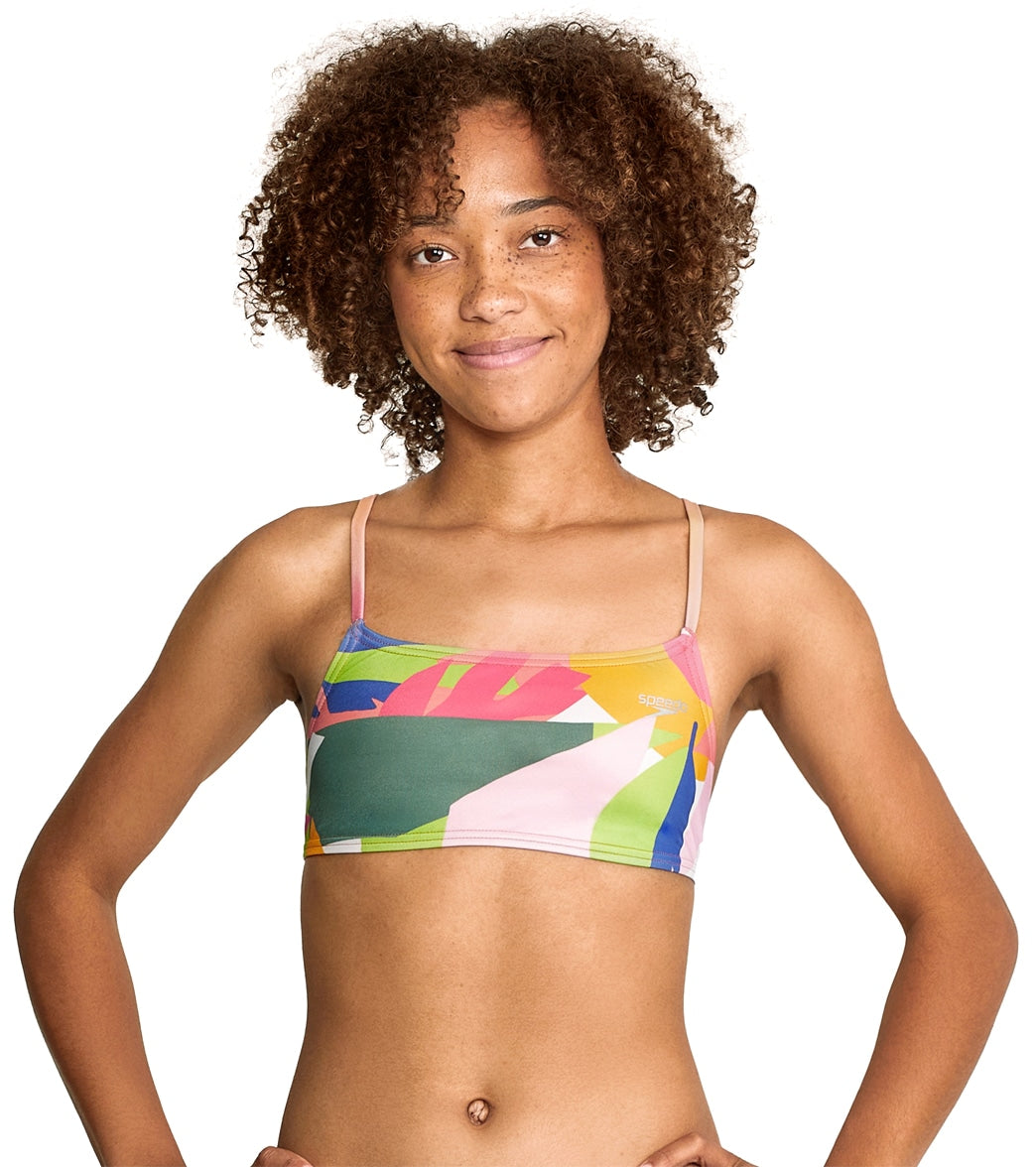  Speedo Women's Strappy Fixed Back Bikini Top