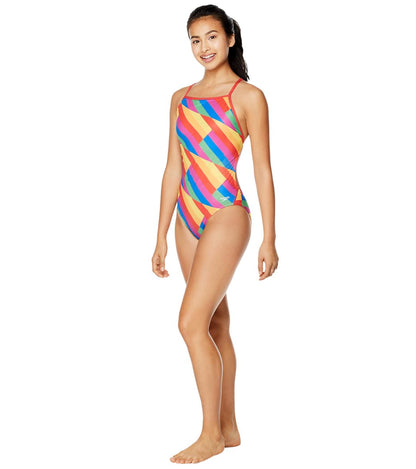  Speedo Pride Women's Printed One Back One Piece Swimsuit