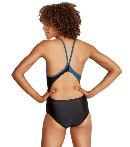  Speedo Women's Colorblock Flyer One Piece Swimsuit