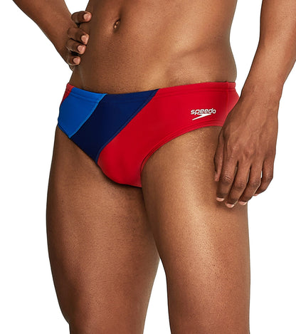  Speedo Men's Colorblock Solar Brief Swimsuit