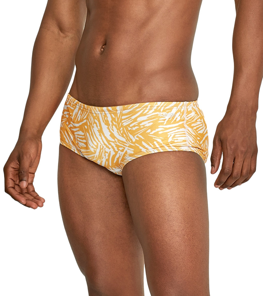  Speedo Vibe Men's Printed Euro Brief Swimsuit