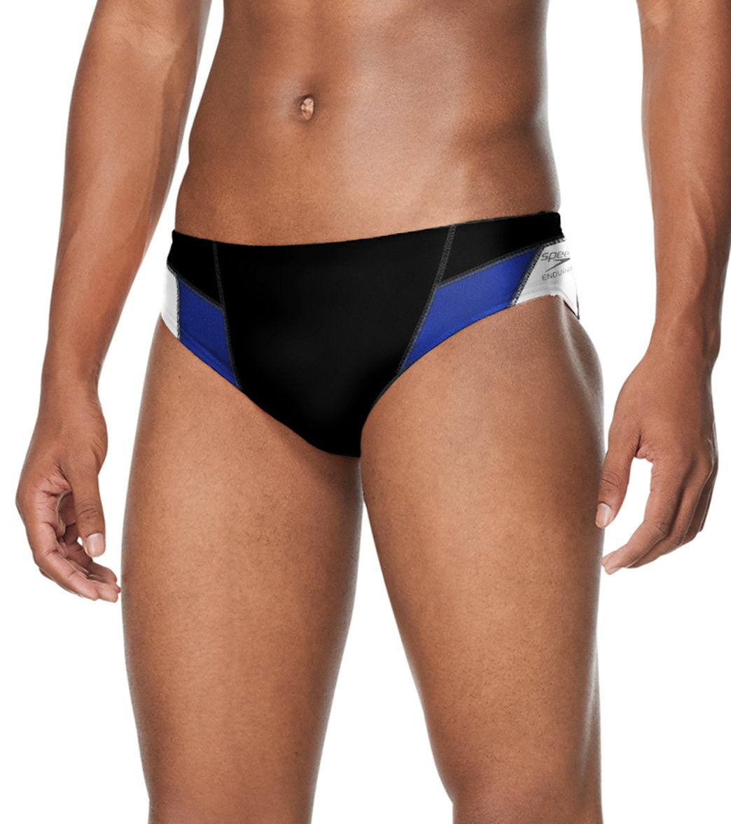  Speedo Men's Edge Splice Brief Swimsuit