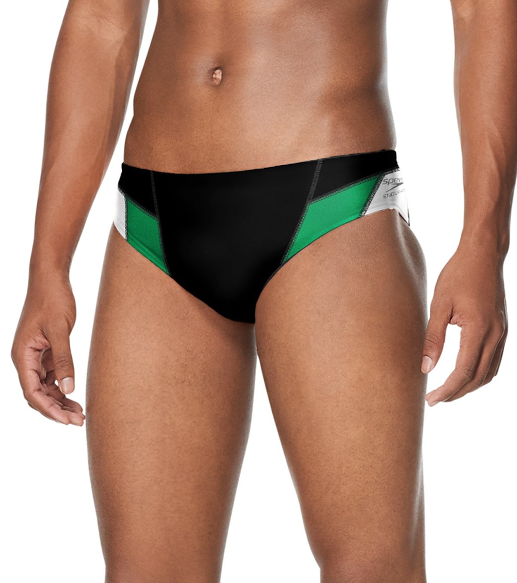  Speedo Men's Edge Splice Brief Swimsuit