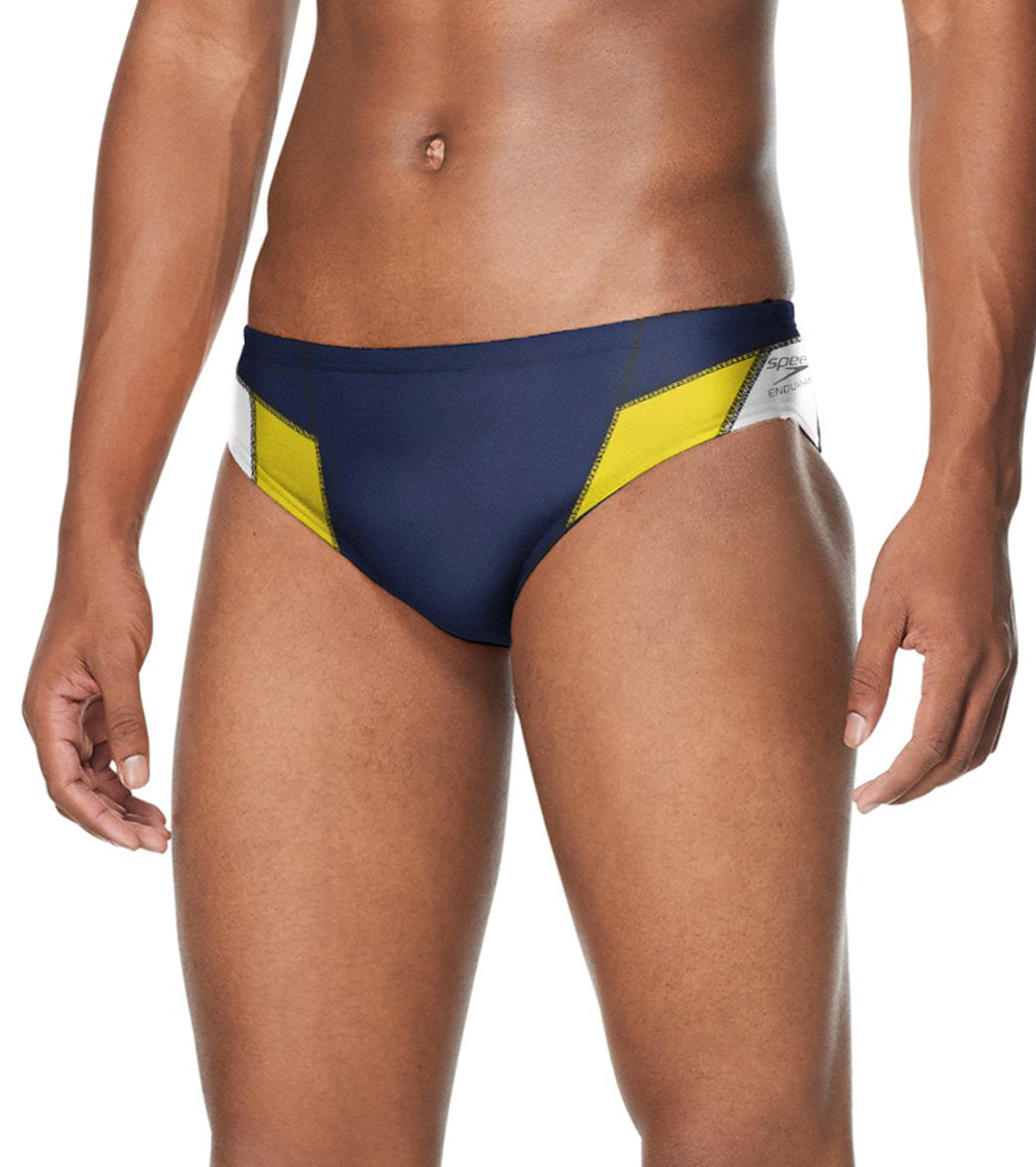  Speedo Men's Edge Splice Brief Swimsuit