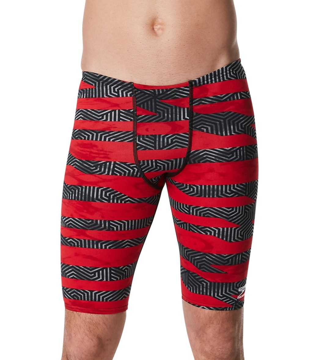  Speedo Men's Contort Stripes Jammer Swimsuit