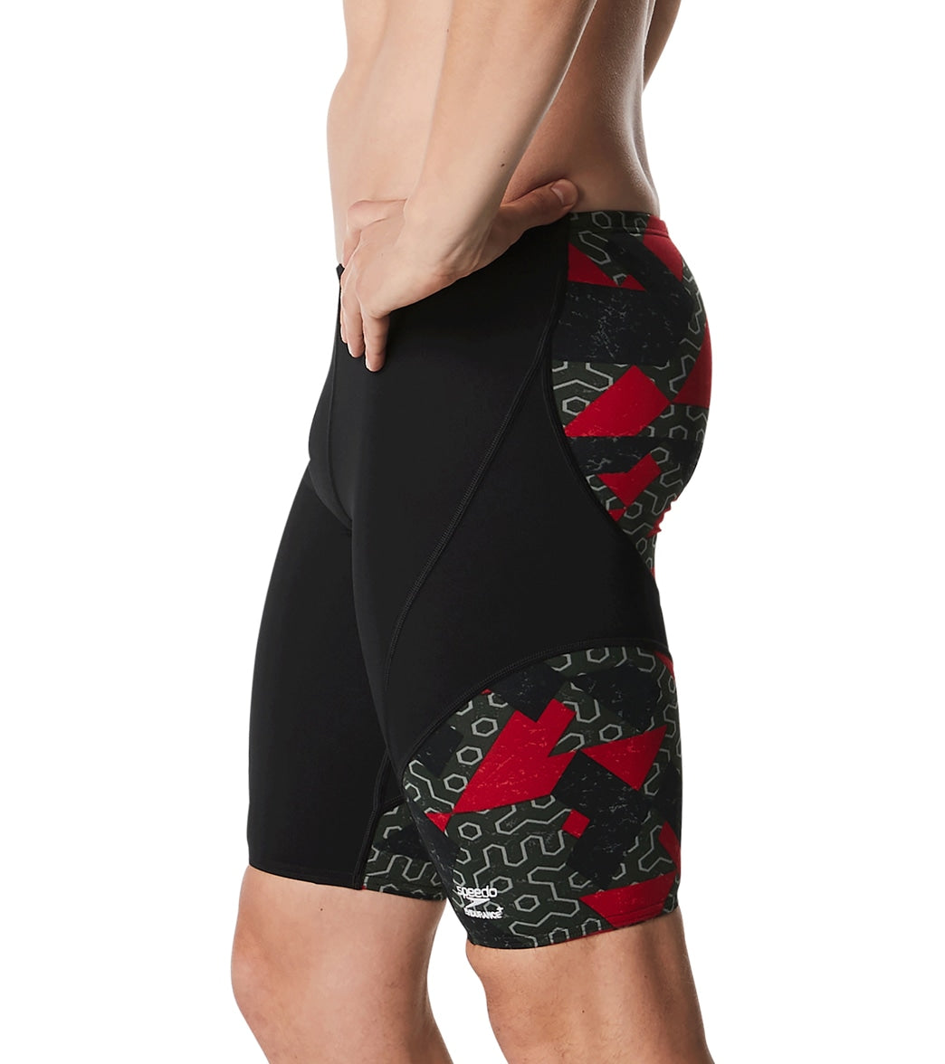  Speedo Men's Ruse Blocks Jammer Swimsuit