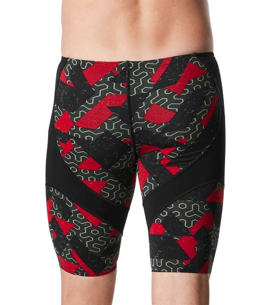  Speedo Men's Ruse Blocks Jammer Swimsuit