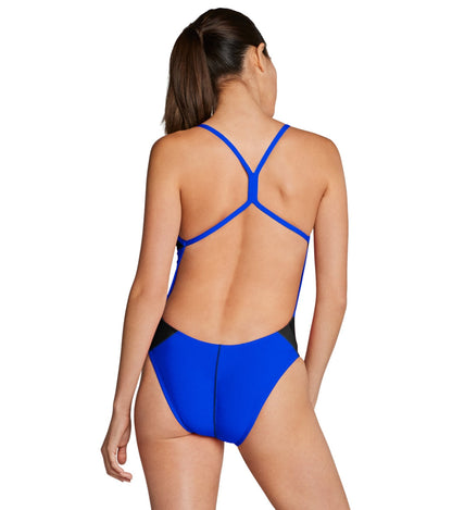  Speedo Women's Edge Splice One Back One Piece Swimsuit