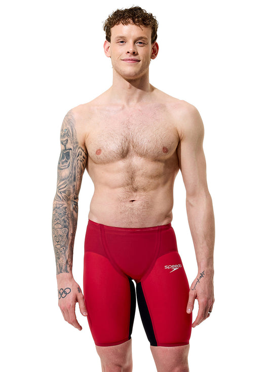  Speedo Men's LZR Valor 2.0 High Waist Jammer Tech Suit Swimsuit