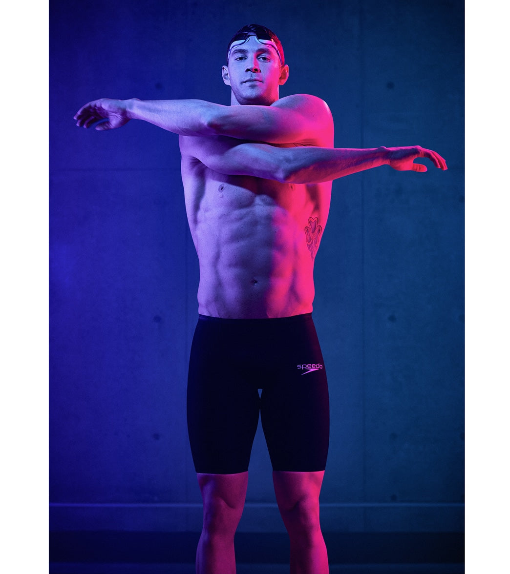  Speedo Men's LZR Valor 2.0 High Waist Jammer Tech Suit Swimsuit
