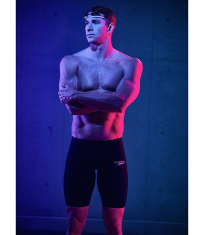  Speedo Men's LZR Valor 2.0 High Waist Jammer Tech Suit Swimsuit