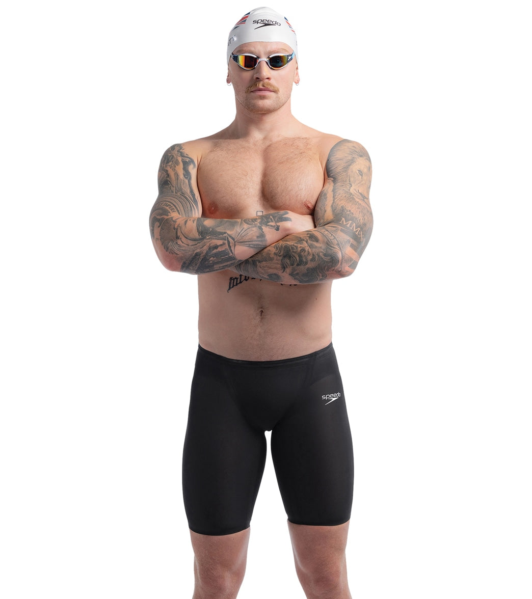  Speedo Men's LZR Valor 2.0 High Waist Jammer Tech Suit Swimsuit