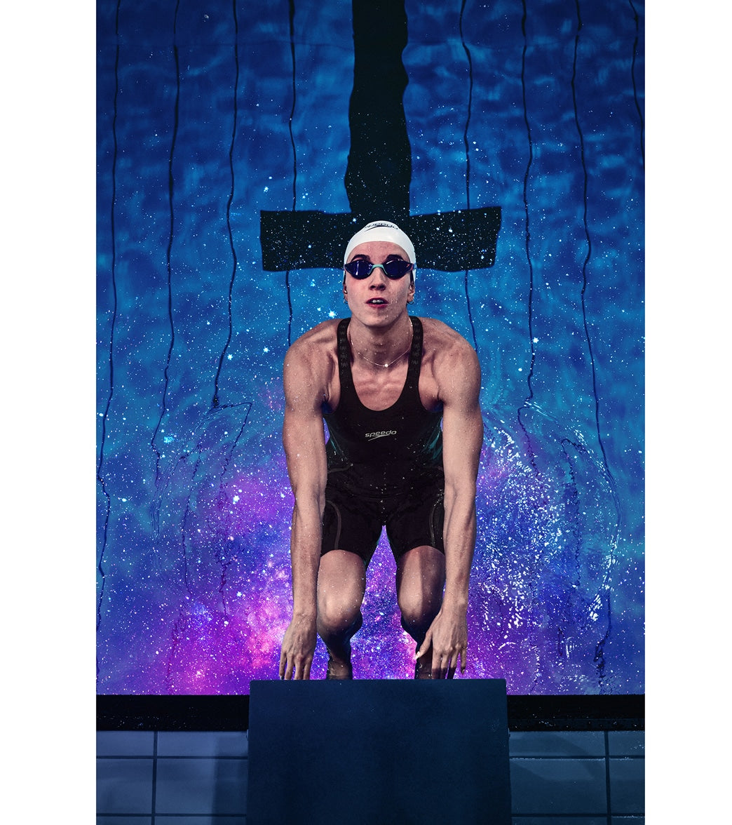  Speedo Women's LZR Intent 2.0 Open Back Kneeskin Tech Suit Swimsuit