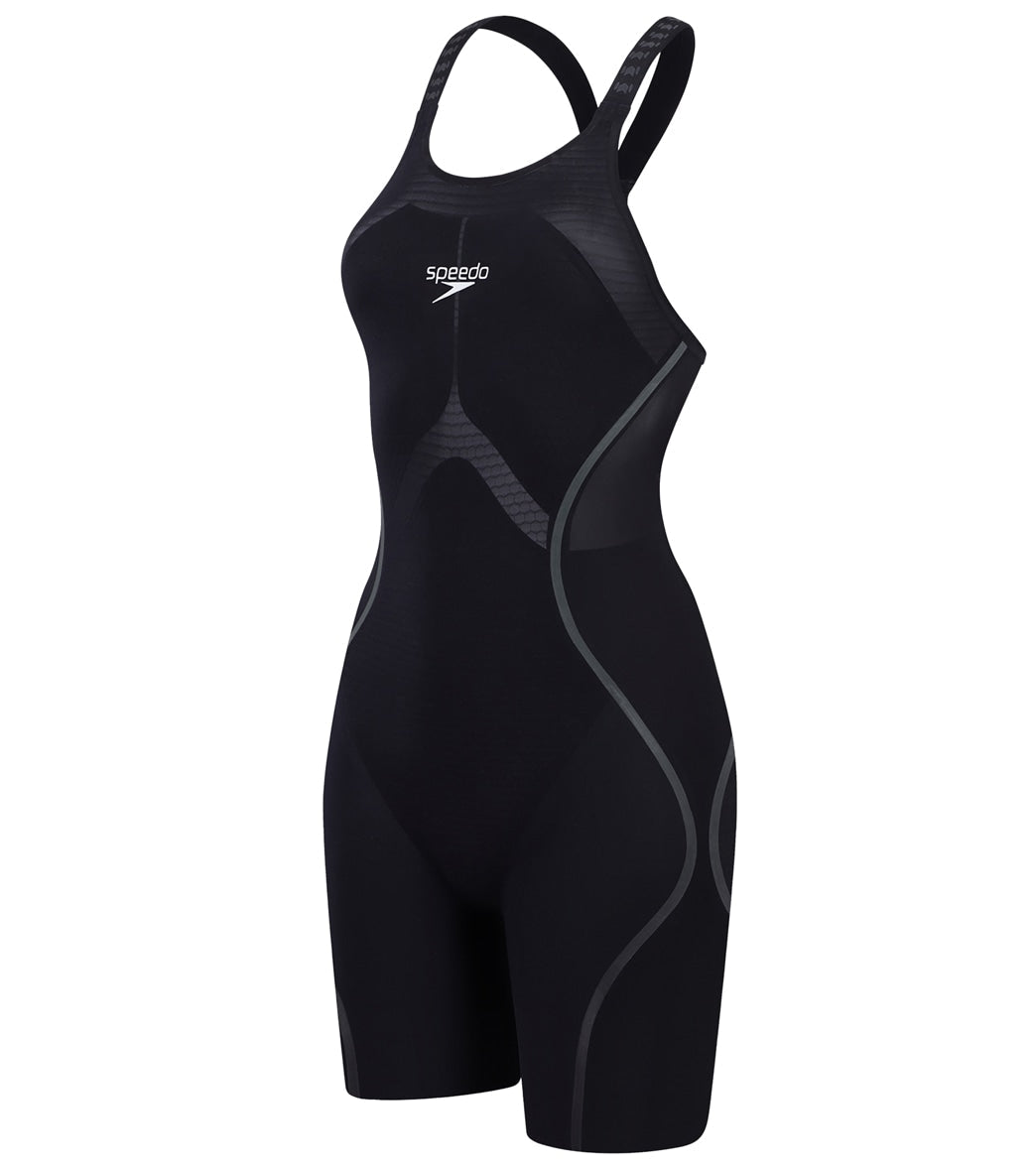  Speedo Women's LZR Intent 2.0 Open Back Kneeskin Tech Suit Swimsuit