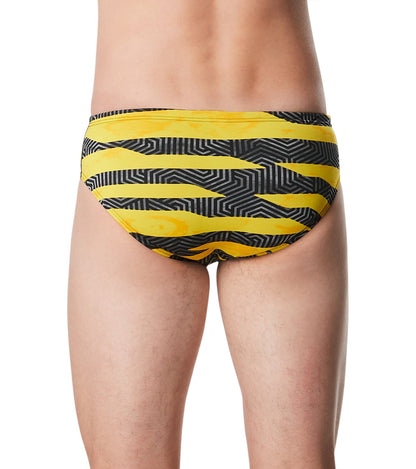  Speedo Men's Contort Stripes Brief Swimsuit