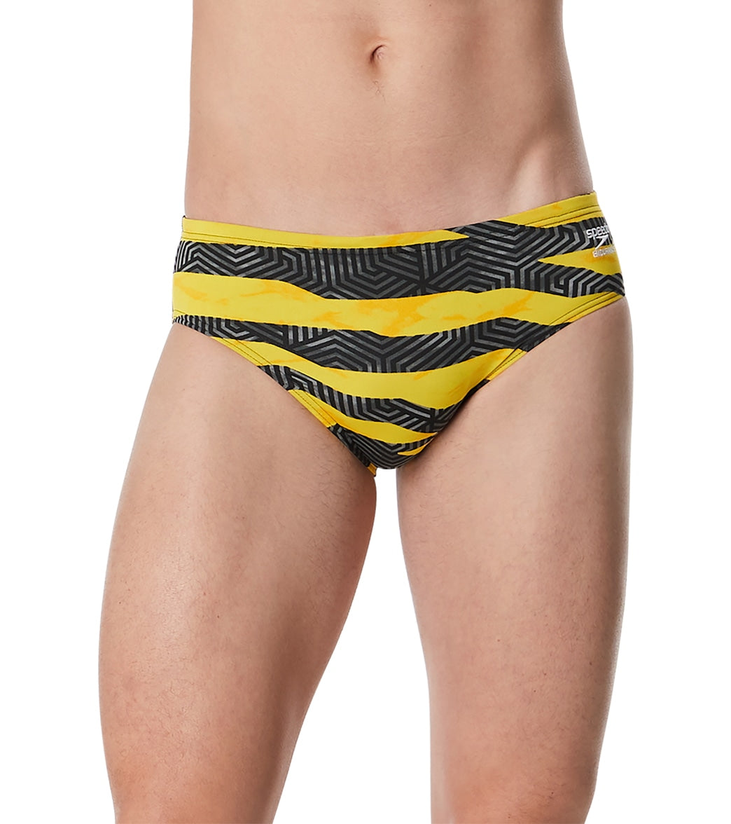  Speedo Men's Contort Stripes Brief Swimsuit