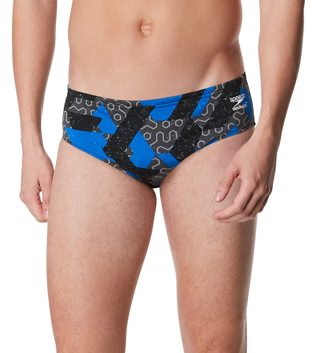 Speedo Men's Ruse Blocks Brief Swimsuit