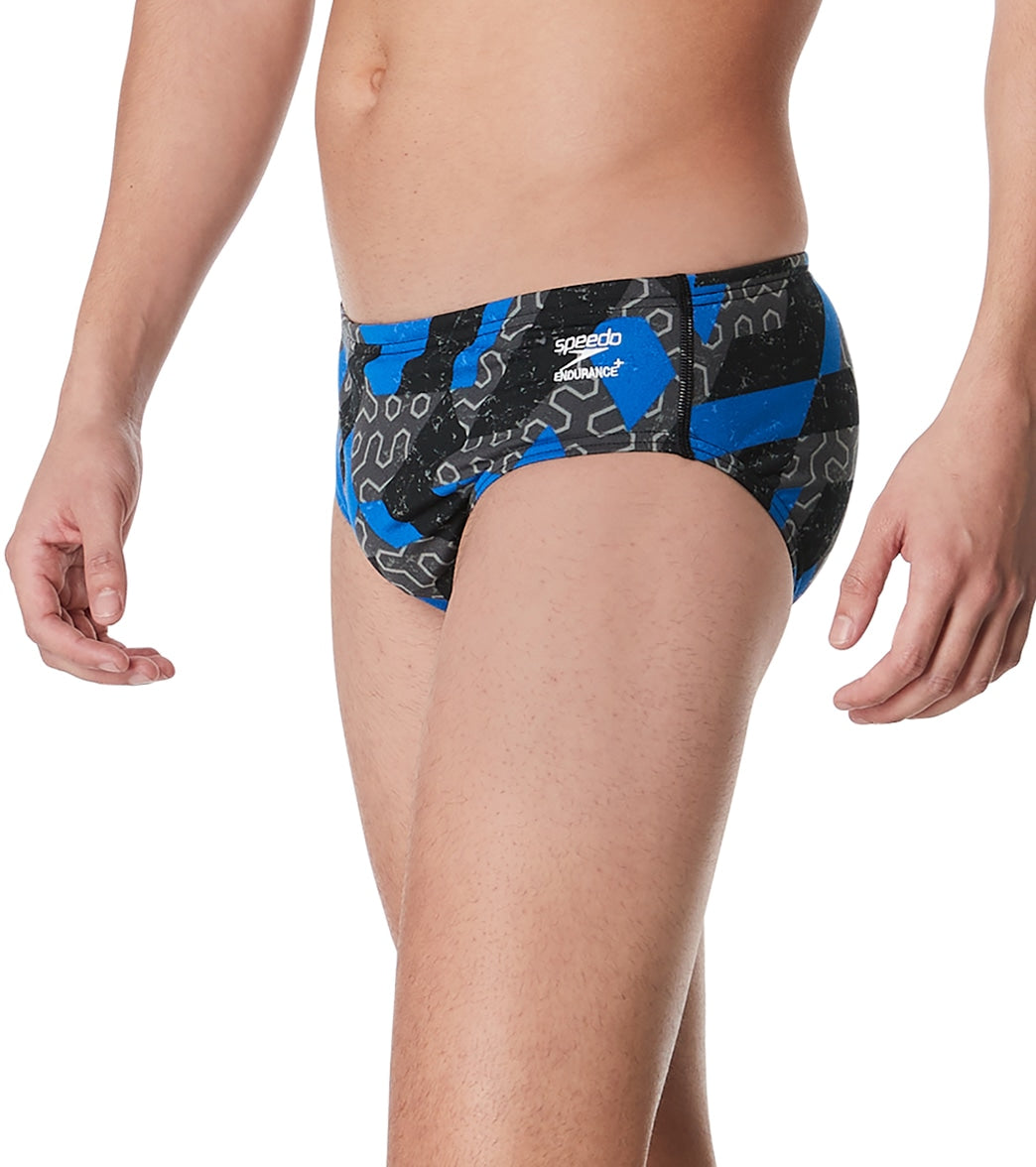  Speedo Men's Ruse Blocks Brief Swimsuit