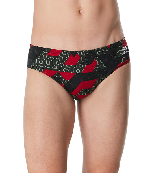  Speedo Men's Ruse Blocks Brief Swimsuit