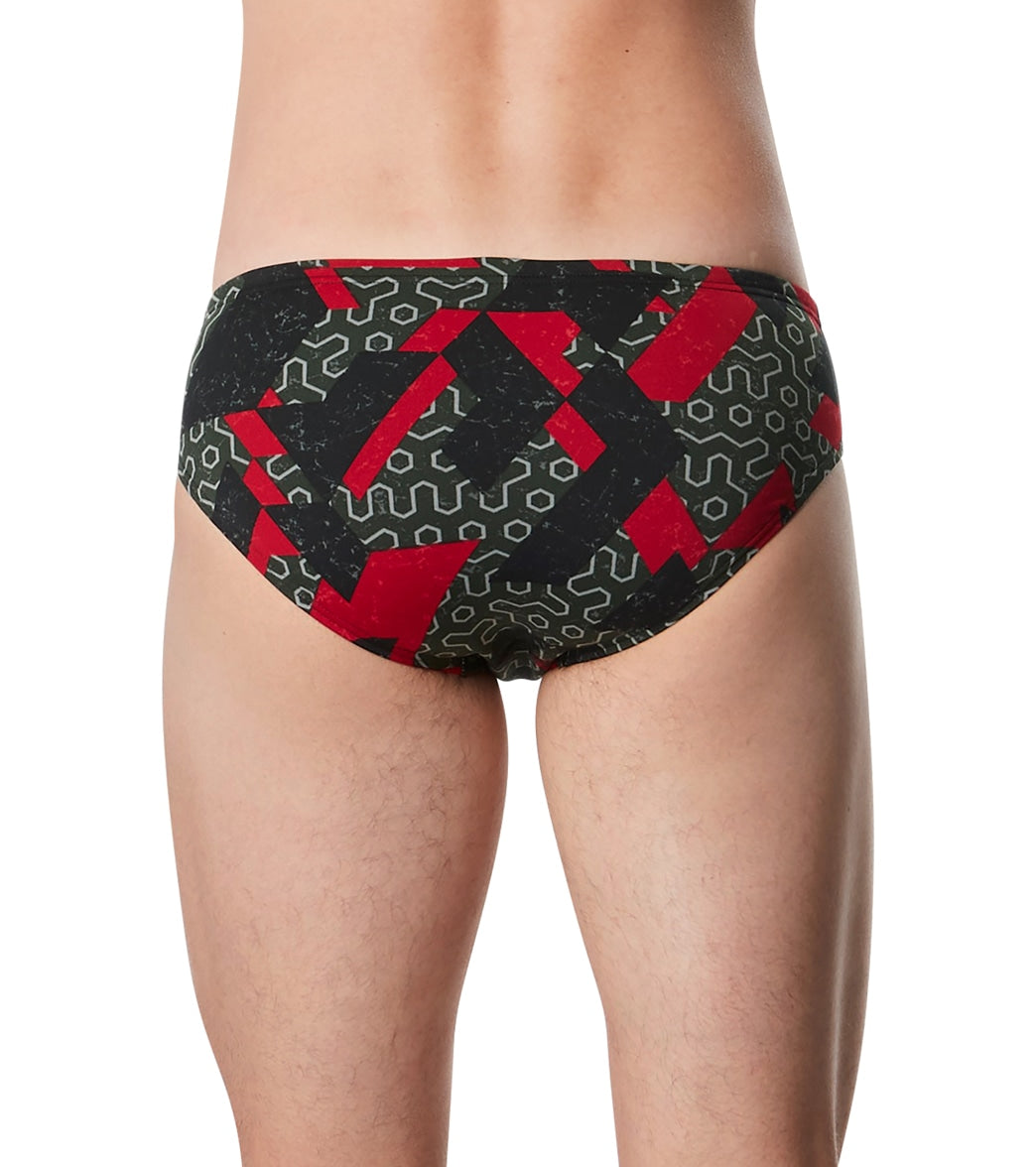  Speedo Men's Ruse Blocks Brief Swimsuit