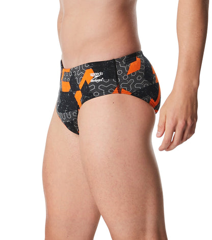  Speedo Men's Ruse Blocks Brief Swimsuit
