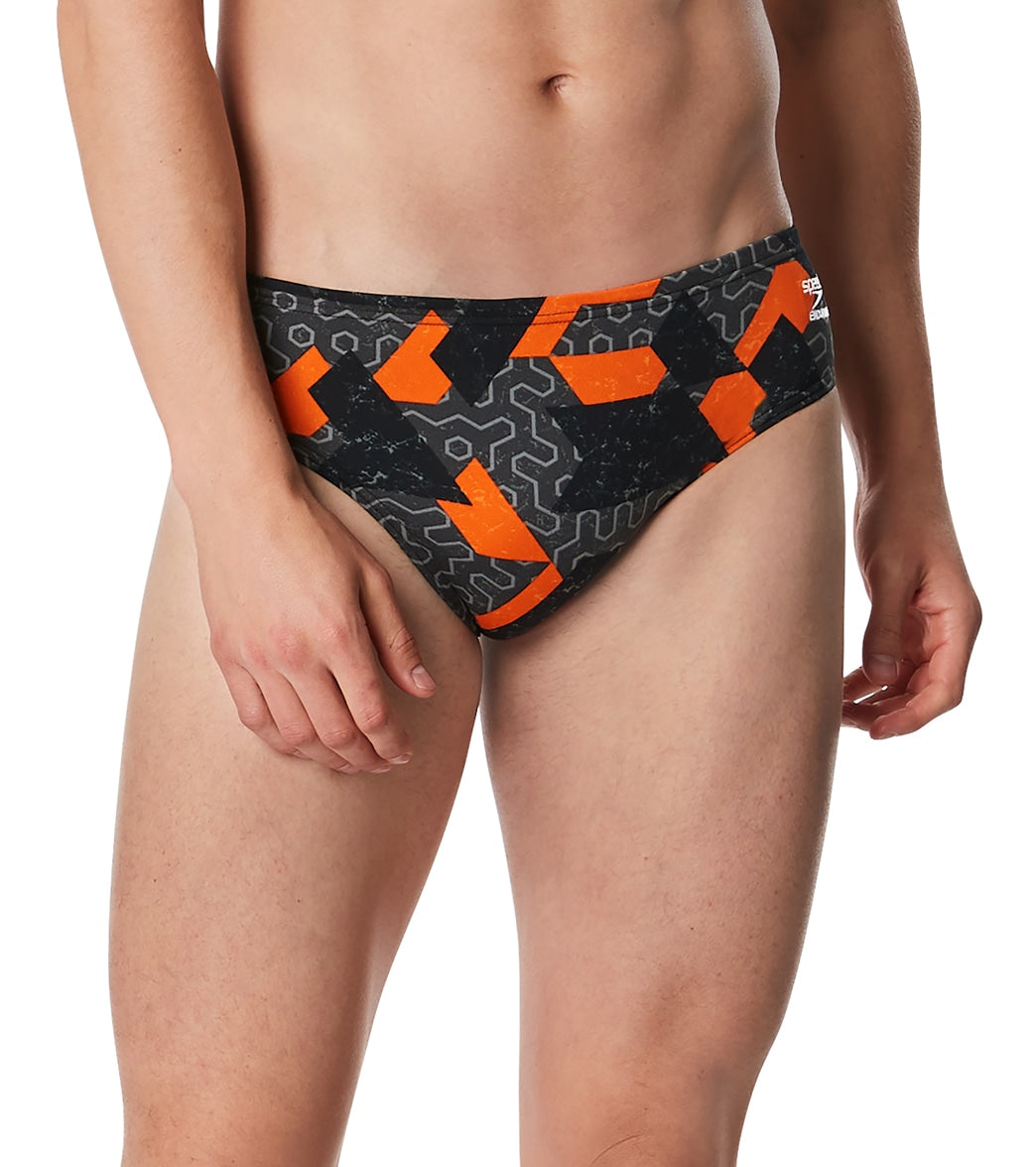  Speedo Men's Ruse Blocks Brief Swimsuit